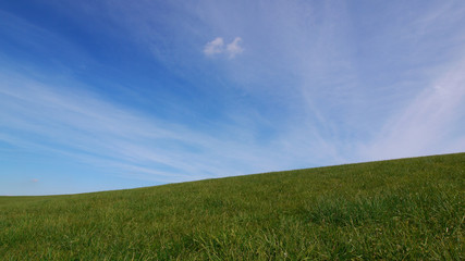 草原と青空