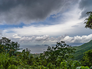 Cloudy sky in a typhoon day