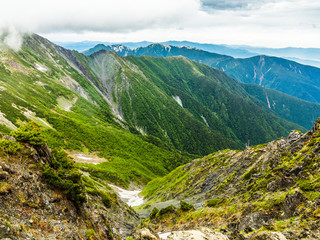 Obraz premium 新緑の山並み