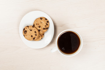 coffee with cookies