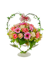 flowers craft in vase