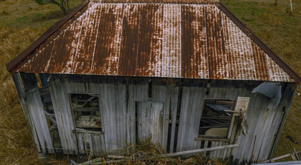 Abandoned outback farming shed in Queensland