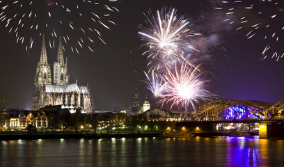 Celebrating New Year in Cologne