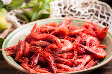 Fresh Prawns ready for cook