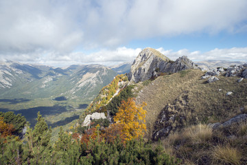 Panorama autunnale da da Forca Resuni - Parco Nazionale D'Abruzzo