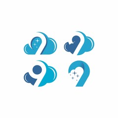 cloud 9 vector logo