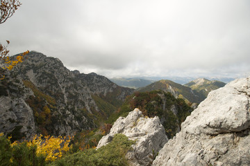 Panorama autunnale da da Forca Resuni - Parco Nazionale D'Abruzzo