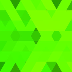 green background of colored shapes. abstraction
