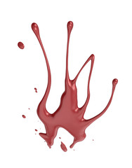 nail polish splash isolated