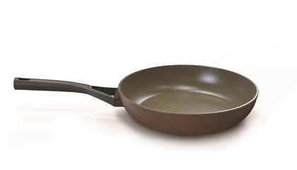 frying pan isolated