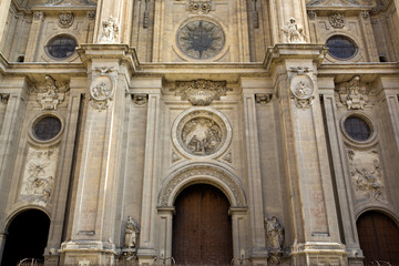 The famous cathedral in Granada, Andalusia