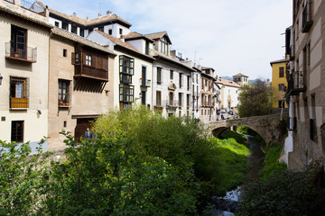 Fototapeta na wymiar Beautiful view of the Albaicin in Granada, Andalusia