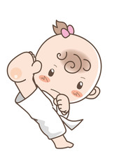 Fototapeta premium 幼児空手・女の子