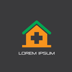 home health hospital logo vector