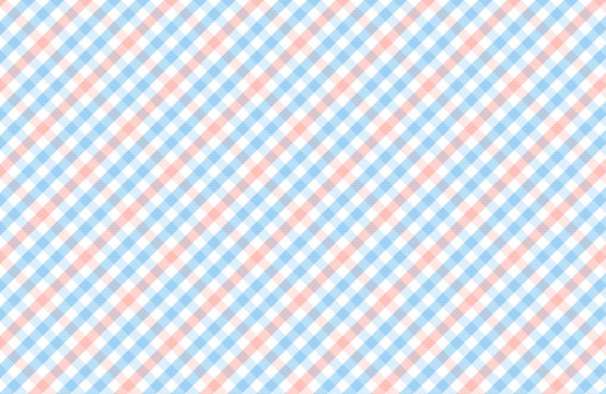 Tartan Seamless Vector Patterns, White And Blue