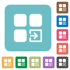 Import component rounded square flat icons