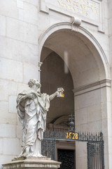 Statues at the Entrance to  Salzburg Cathedral