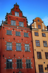 Obraz premium Stortorget square in Gamla stan, Stockholm, Sweden
