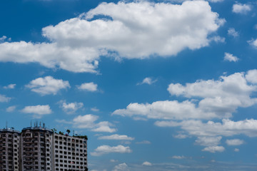 Fototapeta premium Blue sky with cloud. Freedom concept.