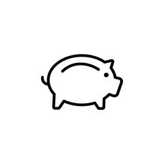 Pig money box icon