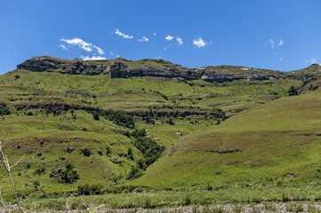Fototapeta na wymiar Part of Drakensberg mountain at afternoon, South Africa