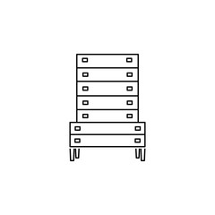 Chest of drawers icon