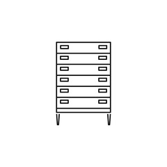 Chest of drawers icon