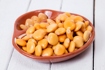 bowl of tasty lupin beans