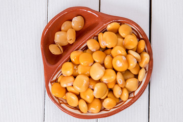 bowl of tasty lupin beans