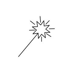 Party sparkler icon