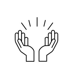 Praying hands icon