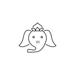 Sacred elephant icon