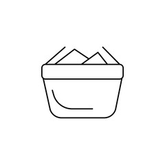 Full shopping basket icon
