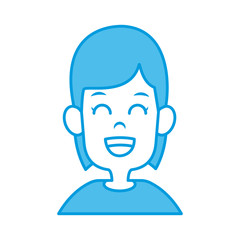 Cute girl cartoon icon vector illustration graphic design