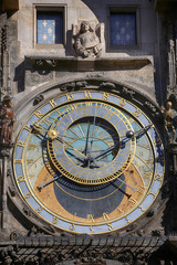 Astronomical clock Orloj at Old Town Square in Prague, Czech Republic