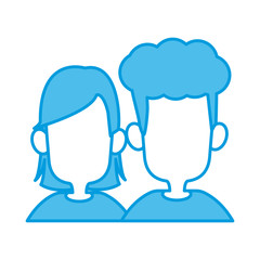 Kids friends cartoon icon vector illustration graphic design