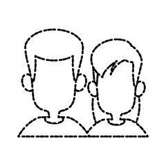 Kids friends cartoon icon vector illustration graphic design