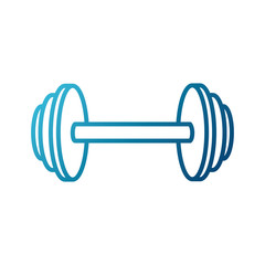 Dumbbell iron weight icon vector illustration graphic design