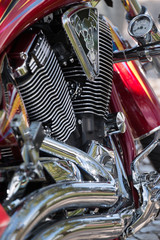 Fototapeta premium motorcycle shiny details