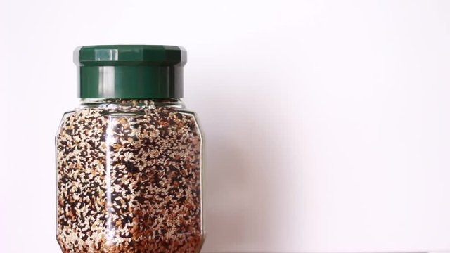 Taking pots with spice seeds