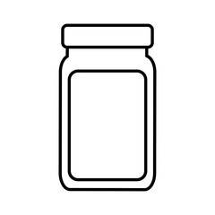 Medicine bottle blank icon vector illustration graphic design