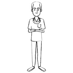 Dentist cartoon isolated icon vector illustration graphic design