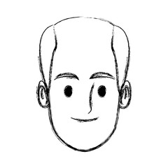 Man face cartoon icon vector illustration graphic design