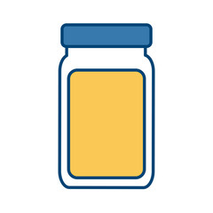Medicine bottle blank icon vector illustration graphic design