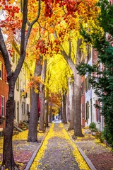 Deurstickers Herfst Philadelphia Autumn Streets