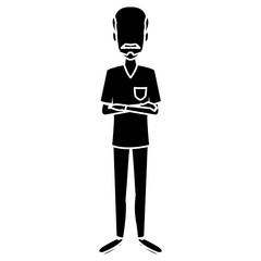 Dentist cartoon isolated icon vector illustration graphic design