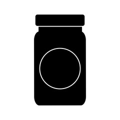 Medicine bottle blank icon vector illustration graphic design