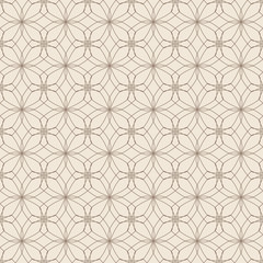 Abstract geometric background. Seamless floral pattern.