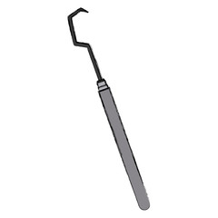 Dental probe tool icon vector illustration graphic design