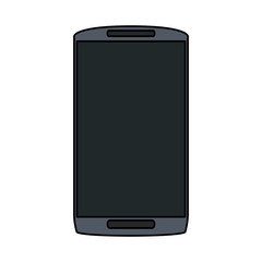 smartphone with blank screen icon image vector illustration design 